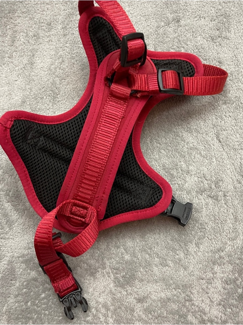 KONG Small Poop Bag Dog Harness Adjustable Durable Waste Dispenser Holder Red - Picture 2 of 8